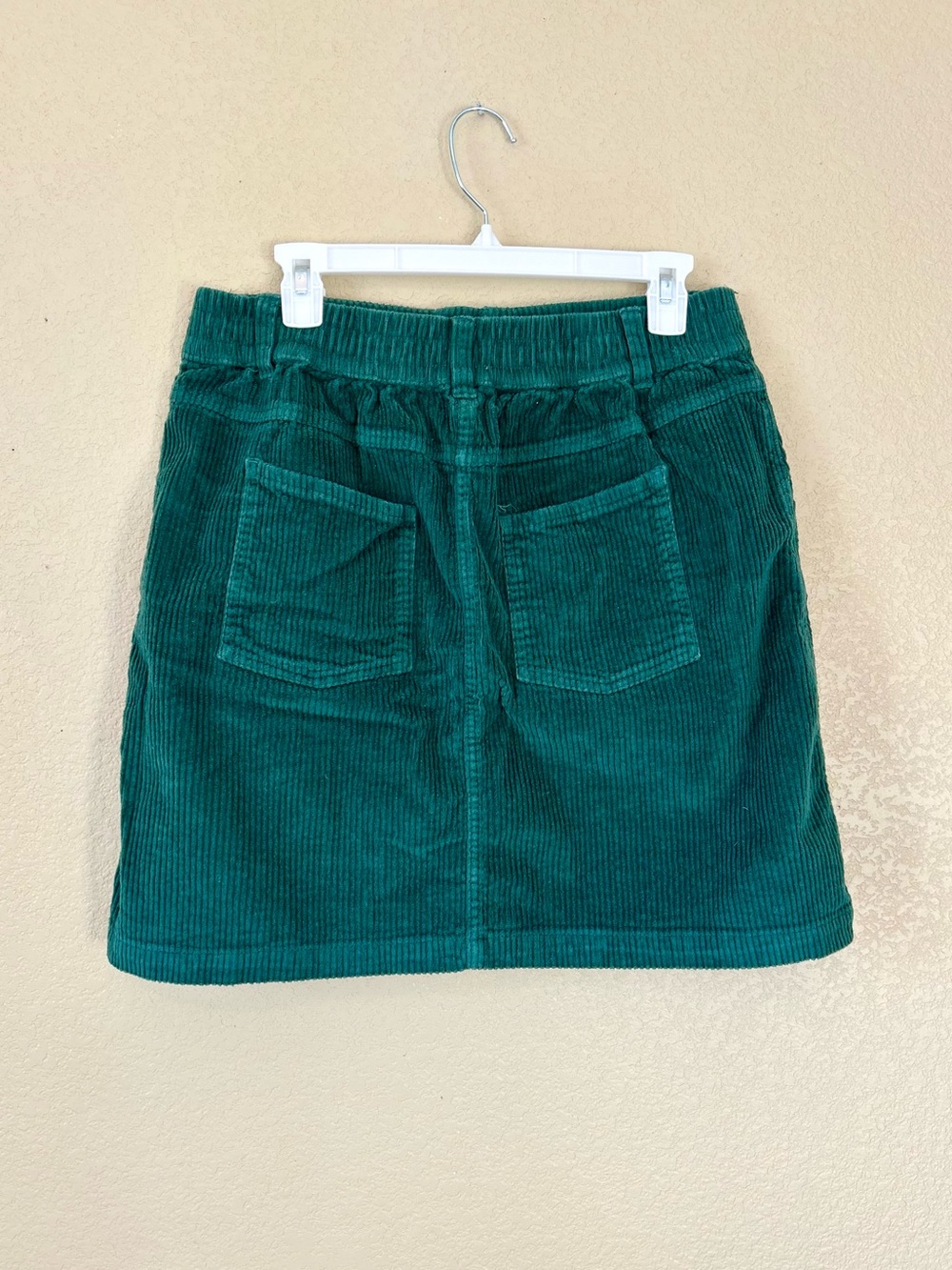 Pact Dark Green Corduroy Mini Skirt Size L Organic Cotton - Picture 6 of 10